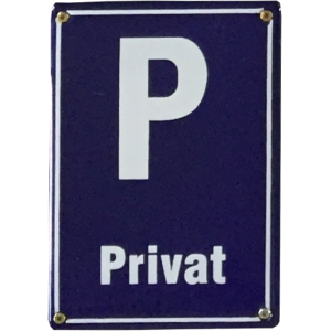 Parkeringsskylt Blå - P Privat